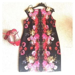 Sz 18W London Style Collection floral dress